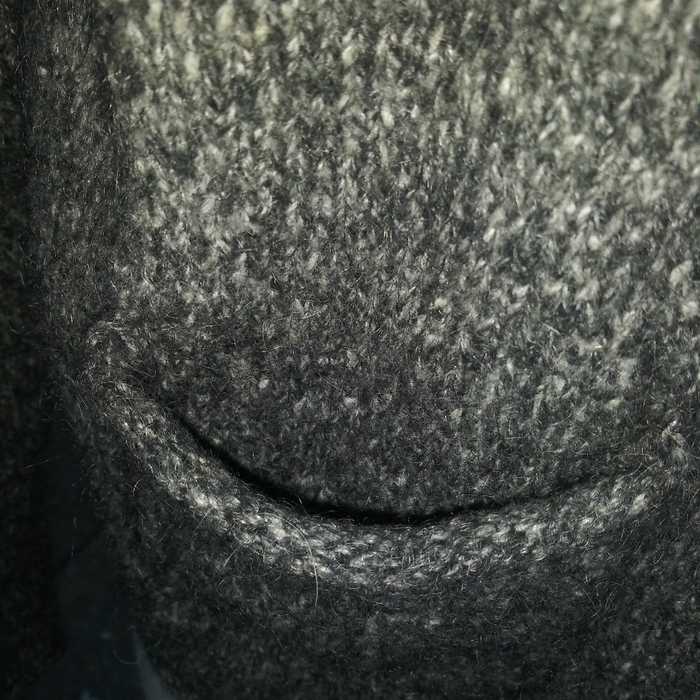 Eileen Fisher Wool & Alpaca Italian Yarn Knit Sweater in Grey Size Medium Petite - Picture 4 of 12
